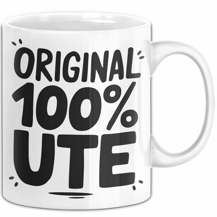 Ute Tasse Geschenk Original 100% Ute Geschenkidee Geburtstag Weiß Trendation