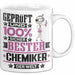 Chemiker Geschenk Lustiger Spruch für Chemiker Geschenkidee Bester Chemiker Der Welt Weiß Trendation