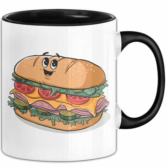 Sandwich Liebhaber Tasse Geschenkidee für Snack Stapel Fan Trendation