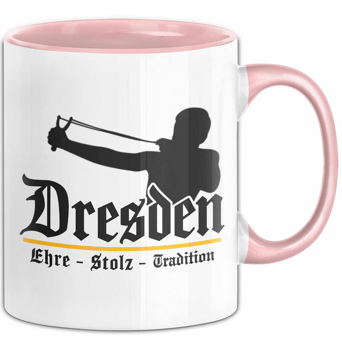 Dresden Fußball Tasse Geschenk Lustige Geschenkidee Spruch Ehre Stolz Tradition Rosa Trendation