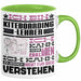 Kiteboarding-Lehrer Geschenk Kaffee-Tasse Geschenkidee für Kiteboarding-Lehrer Ich Bin Kiteboarding-Lehrer Ich Kann Es Dir Erklären Jedoch Nicht Für Dich Verstehen Spruch Lustig Grün Trendation