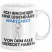 Harfenist Geschenk Tasse Lustige Geschenkidee Geburtstag für Harfenist Ich Bin Dieser Legendäre Harfenist Von Dem Alle Geredet Haben Kaffee-Becher Weiß Trendation