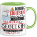 Seglerin Tasse Geschenk Lustiger Spruch Bitte Erheben Sie Sich Seine Majestät Die Seglerin Betritt Den Raum Grün Trendation