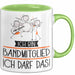 Geschenk für Bandmitglied Tasse Lustige Geschenkidee Geburtstag Ich Bin Bandmitglied Ich Darf Das Grün Trendation