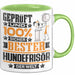 Hundefrisör Geschenk Lustiger Spruch für Hundefrisör Geschenkidee Bester Hundefrisör Der Welt Grün Trendation