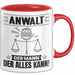 Anwalt Tasse Geschenk für Anwalt Der Mann Der Alles Kann Geschenkidee zum Geburtstag Rot Trendation