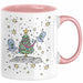 Weihnachten Tasse Geschenk Alien Weihnachtsbaum Geschenkidee Alien-Fans Geschenke Jungs Männer Grafik Rosa Trendation