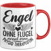 Physiotherapeutin Tasse Geschenk Engel Ohne Flügel Nennt Man Physio Rot Trendation