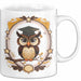 Eulenliebhaber Tasse Geschenkidee für Nachtwesen Fans Weiß Trendation