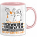 Schwiegergroßvater Geschenk Tasse Ich Bin Schwiegergroßvater Aber Sag Doch Einfach Superheld Lustige Geschenkdiee für Schwiegergroßvater Kaffee-Becher Rosa Trendation