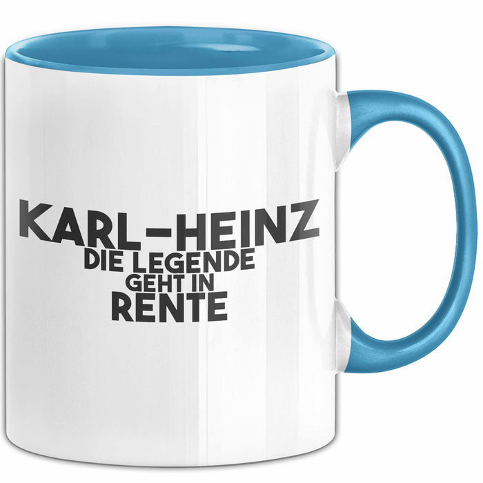 Karl-Heinz Tasse Karl-Heinz – Die Legende Geht In Rente Geschenk