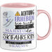 Skifahrerin Tasse Geschenk Lustiger Spruch Bitte Erheben Sie Sich Seine Majestät Die Skifahrerin Betritt Den Raum Rosa Trendation