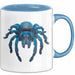 Spinne Vogelspinne Tier Tasse Geschenk Lustige Geschenkidee Spruch Blau Trendation