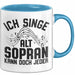 Sopran Tasse Geschenk Ich Singe Alt Sopran Kann Doch Jeder Musiker Geschenkideen Becher Blau Trendation