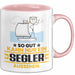 Segler Geschenk Tasse So Gut Kann Nur Ein Segler Aussehen Geschenkidee Kaffee-Becher Rosa Trendation