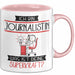 Journalistin Geschenk Tasse Ich Bin Journalistin Was Ist Deine Superkraft Geschenkidee Lustig Geburtstag Weihnachten Rosa Trendation