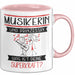 Musikerin Und Prinzessin Tasse Geschenk Für Eine Musikerin Geburtstag Was Ist Deine Superkraft Rosa Trendation