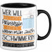 Schwimmerin Tasse Geschenk Spruch Wer Will Schon Prinzessin Sein Wenn Man Auch Schwimmerin Sein Kann Trendation