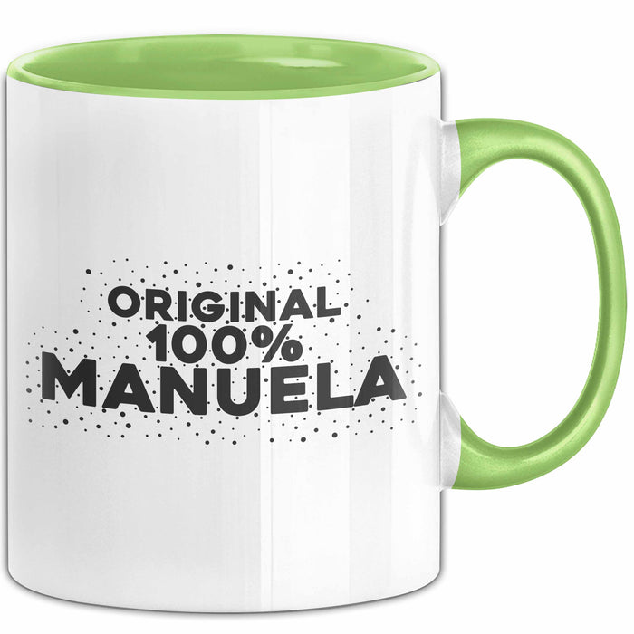 Manuela Tasse Original 100% Manuela Geschenk Grün Trendation