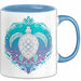 Schildkröte Tierliebhaber Tasse Geschenk Lustige Geschenkidee Spruch Schildkröten Mandala Blau Trendation