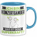 Konzertgänger Tasse Geschenk für Konzertgänger Geburtstag Lustiger Spruch Kaffee-Becher Was Ist Deine Superkraft Blau Trendation