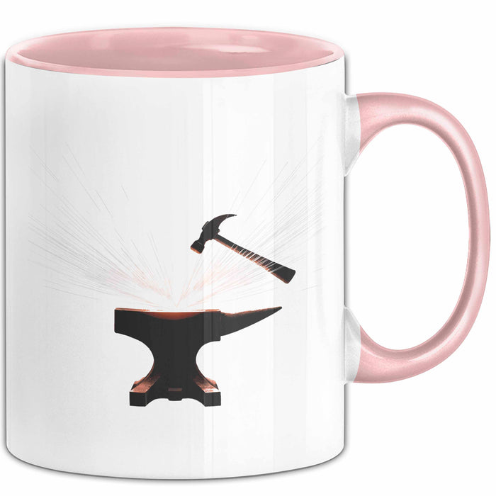 Schmied Tasse Geschenk Lustige Geschenkidee Spruch Für Metall Arbeiter Rosa Trendation