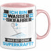 Wasserskifahrer Tasse Geschenk für Wasserskifahrer Geburtstag Lustiger Spruch Kaffee-Becher Was Ist Deine Superkraft Rosa Trendation