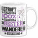 Wanderer Geschenk Lustiger Spruch für Wanderer Geschenkidee Bester Wanderer Der Welt Weiß Trendation