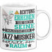 Jazz-Musiker Geschenk Tasse Lustiger Spruch Erheben Sie Sich Der Jazz-Musiker Betritt den Raum Weiß Trendation