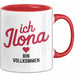 Ilona Tasse Geschenk Ich Bin Vollkommen Ilona Geschenkidee Geburtstag Rot Trendation