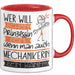 Mechanikerin Tasse Geschenk Spruch Wer Will Schon Prinzessin Sein Wenn Man Auch Mechanikerin Sein Kann Rot Trendation