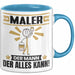 Maler Tasse Geschenk für Maler Der Mann Der Alles Kann Geschenkidee zum Geburtstag Blau Trendation