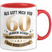 60. Geburtstag Tasse Geschenk Lustige Geschenkidee Spruch Als Gott Mich Vor 60 Jahren Schuf Rot Trendation