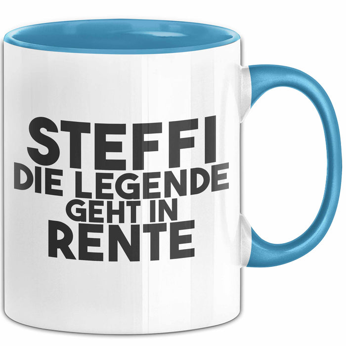 Steffi Tasse Steffi – Die Legende Geht In Rente Geschenk