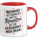 Roswitha Tasse Geschenk Niemand Ist Perfekt Roswitha Verdammt Nah Dran Geschenkidee Rot Trendation
