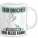 Tierforscher Tasse Geschenk für Tierforscher Der Mann Der Alles Kann Geschenkidee zum Geburtstag Weiß Trendation