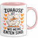 Ente Tier Tasse Geschenk Lustige Geschenkidee Spruch Zuhause Ist Wo Meine Enten Sind Rosa Trendation