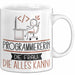 Programmiererin Geschenk Tasse Becher Die Frau Die Allen Kann Geschenkidee für eine Programmiererin Lustig Weiß Trendation