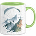 Paraglider Tasse Geschenkidee Himmelsentdecker Lustiger Geschenkidee Lustig Grün Trendation