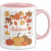 Herbstzeit Tasse Geschenkidee für Herbstliebhaber Rosa Trendation