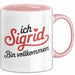 Sigrid Tasse Geschenk Ich Bin Vollkommen Sigrid Geschenkidee Geburtstag Rosa Trendation