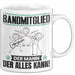 Bandmitglied Tasse Geschenk für Bandmitglied Der Mann Der Alles Kann Geschenkidee zum Geburtstag Weiß Trendation