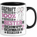 Schwippschwager Geschenk Lustiger Spruch für Schwippschwager Geschenkidee Bester Schwippschwager Der Welt Schwarz Trendation