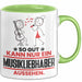 Musikliebhaber Geschenk Tasse So Gut Kann Nur Ein Musikliebhaber Aussehen Geschenkidee Kaffee-Becher Grün Trendation