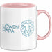 Löwenpapa Tasse Geschenk Lustige Geschenkidee Spruch Löwen Papa Rosa Trendation