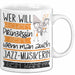 Jazz-Musikerin Tasse Geschenk Spruch Wer Will Schon Prinzessin Sein Wenn Man Auch Jazz-Musikerin Sein Kann Weiß Trendation