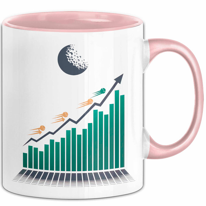 Investor Tasse Geschenkidee für Finanz und Wachstumsfans Rosa Trendation