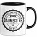 Bauarbeiter Tasse Geschenk 100% Bester Bauleiter Handwerker Geschenkidee Lustig Trendation