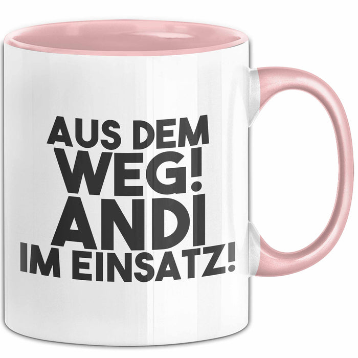 Andi Tasse Aus Dem Weg! Andi Im Einsatz! Geschenk