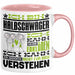 Halbschwäger Geschenk Kaffee-Tasse Geschenkidee für Halbschwäger Ich Bin Halbschwäger Ich Kann Es Dir Erklären Jedoch Nicht Für Dich Verstehen Spruch Lustig Rosa Trendation
